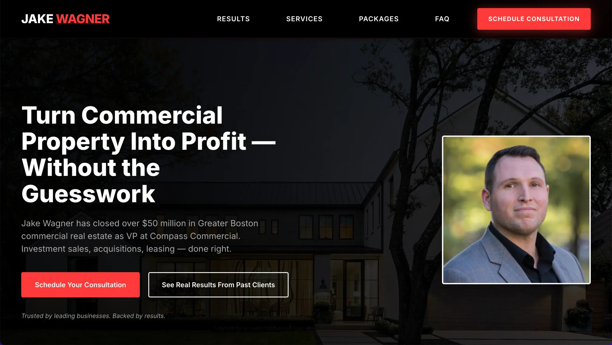 Financial Consultant Landing Page